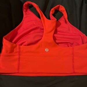 Lululemon Wunder Train Longline Bra SIZE 10 in Dark Red